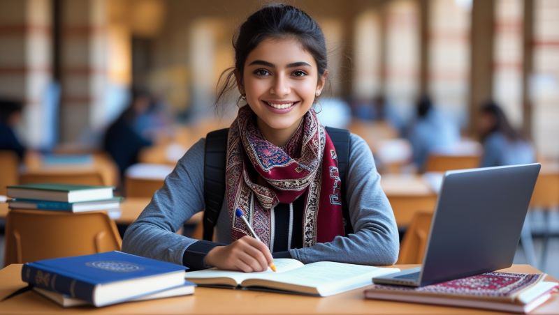 A student studying in Australia