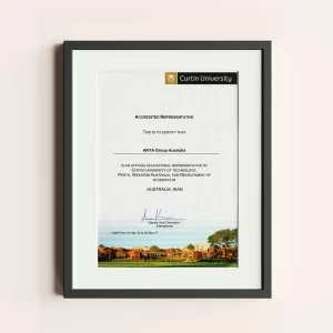 Curtin University Representative Certificate